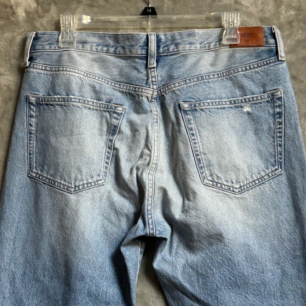 Edwin Tash Relaxed Straight Leg Distressed Ripped Jeans Button Fly 29- See Meas. - Picture 7 of 14